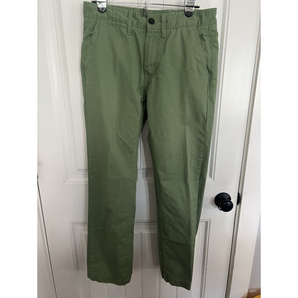 CCS Authentic Skate Goods Straight Chino Pants Men’s 32 X 30 Olive Green Cotton